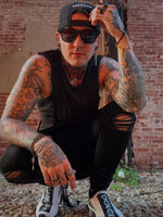 Exclusive Tour Worn Cutoff & Beater (LARGE) aka Glory Hole Tee